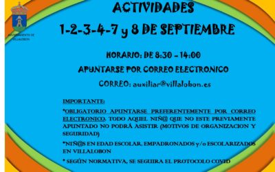 ACTIVIDADES NIÑOS SEPTIEMBRE