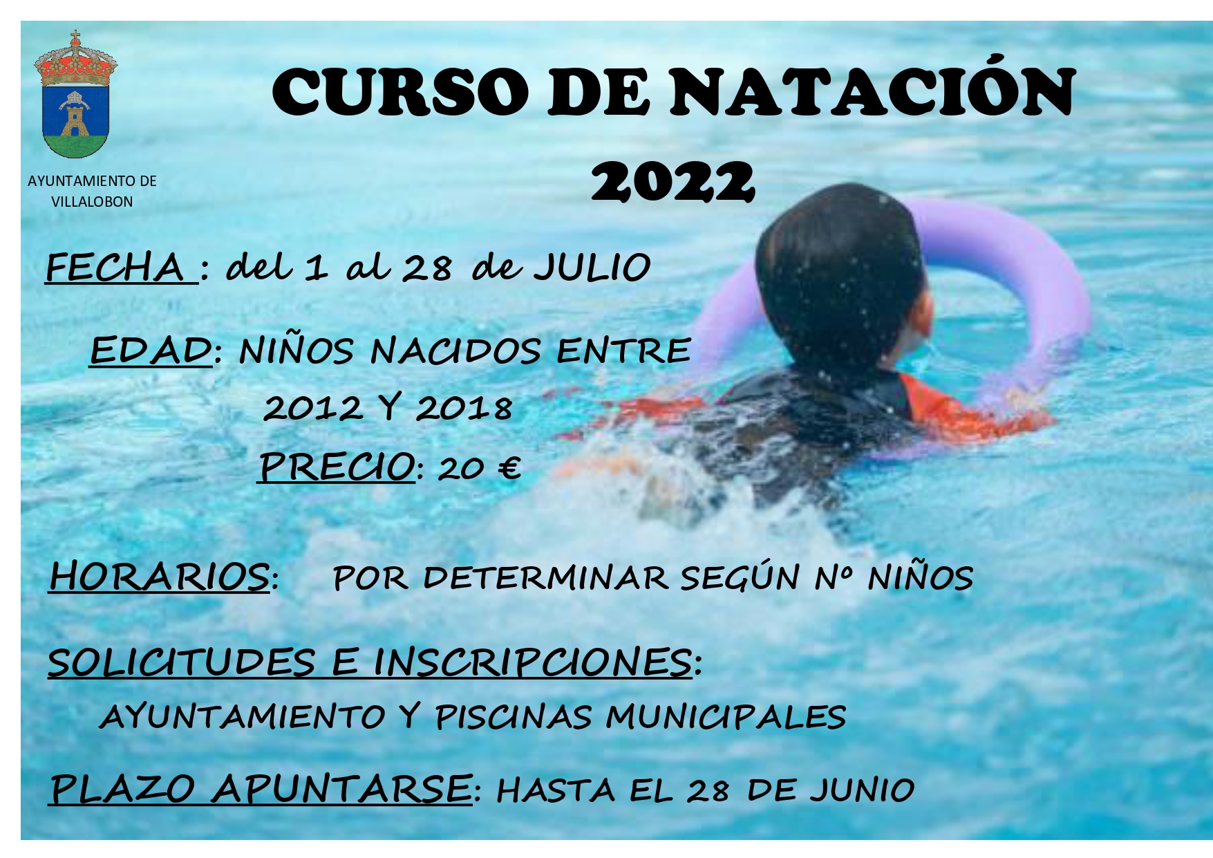 CURSO DE NATACION 2022