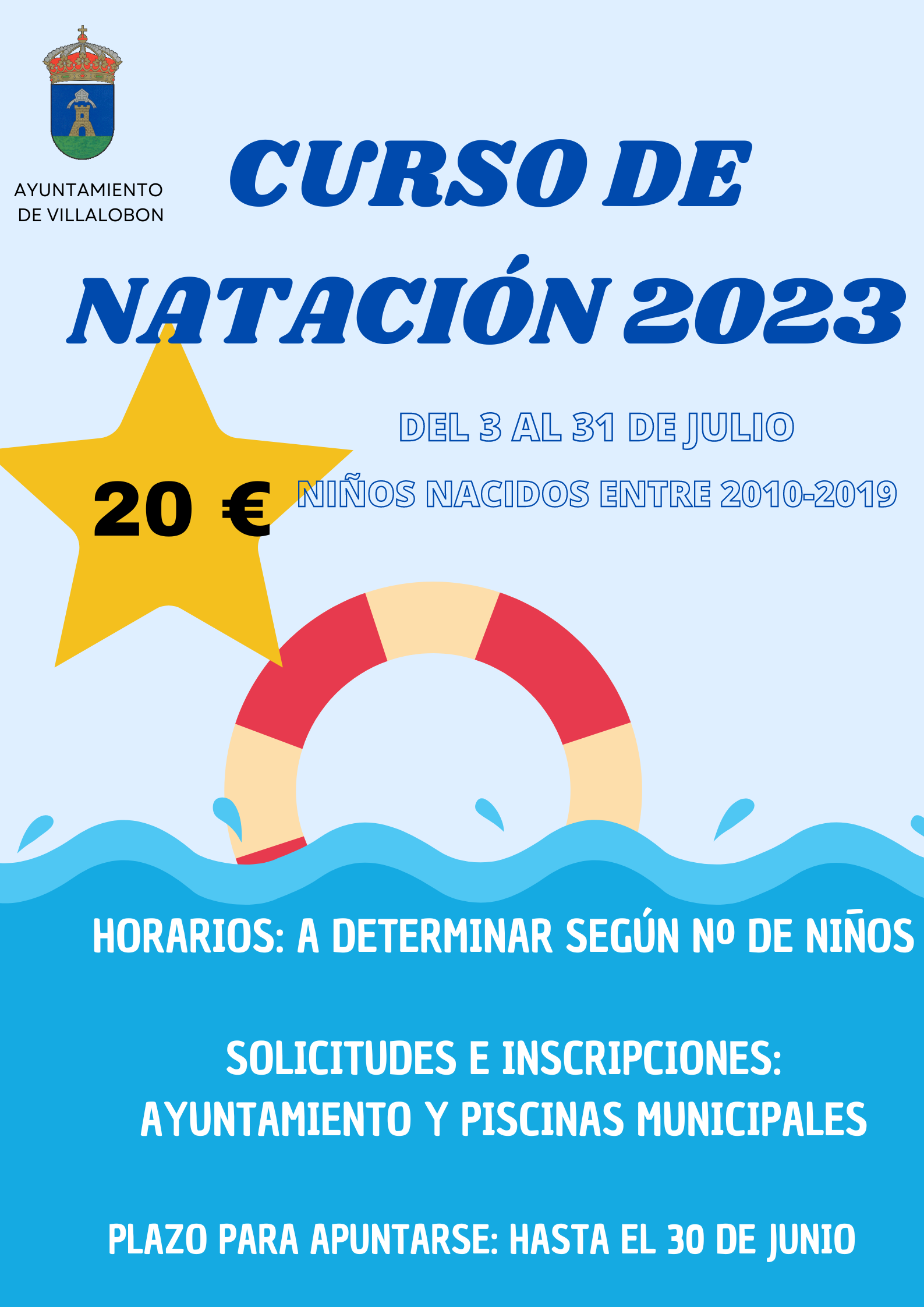 CURSO DE NATACION 2023